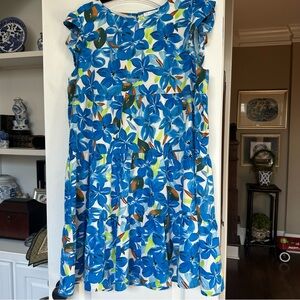 KIRUNDO - capped ruffle sleeve multi tiered boho dress